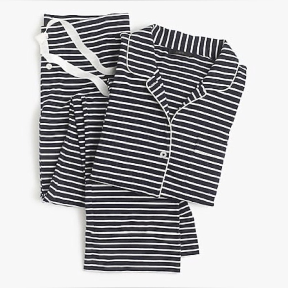 J. Crew Striped Long-Sleeve Pajama Set